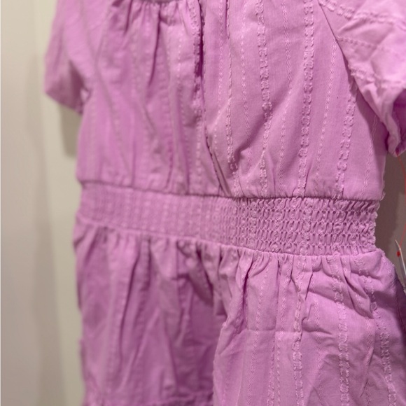 Cat & Jack Girls Short Sleeved Tiered Woven Dress Lilac- Large (10-12) NWT - Picture 3 of 4